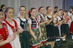 Some performers from the finale of the gala concert in exquisite Rusyn folk costumes.